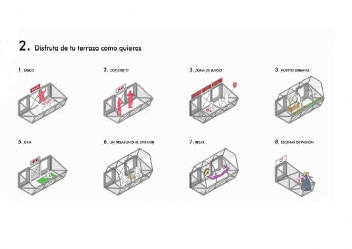 Ispanijoje sukurtas sarnyrinis balkonas skirtas bet kurio busto atnaujinimui 3