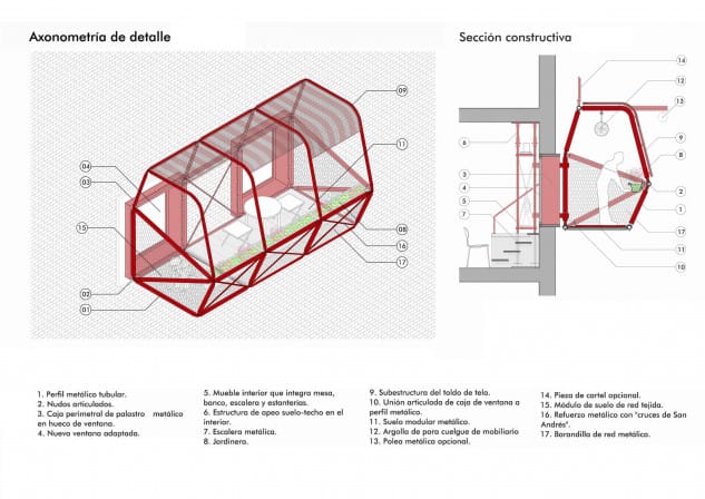 Ispanijoje sukurtas sarnyrinis balkonas skirtas bet kurio busto atnaujinimui 4