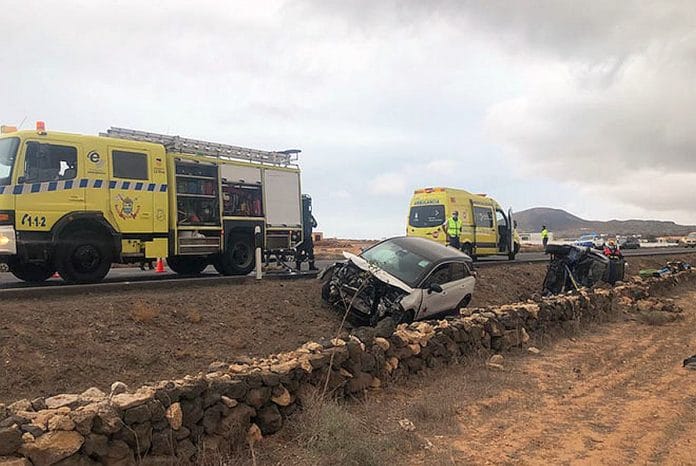 Fuerteventura Trys zmones nukentejo avarijoje, ivykusioje La Oliva regione