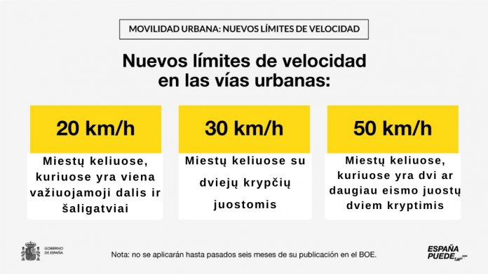 Kaip mus paveiks naujosios Ispanijos keliu eismo taisykles