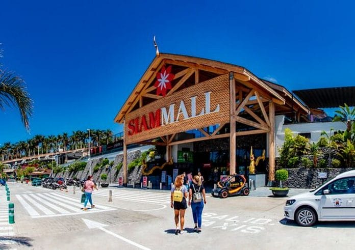 Tenerife salia prekybos centro Siam Mall rastas lavonas