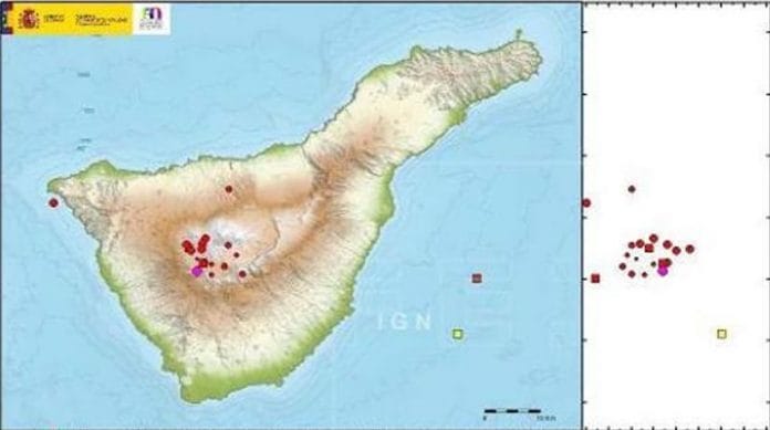 Nacionalinis geografijos institutas (IGN) Las Cañadas del Teidė regione užfiksavo apie 30 nedidelių žemės drebėjimų. Drebėjimai vyko nuo pirmadinio 21:01 val. iki antradienio ryto 4:32 val. 14 iš jų buvo užfiksuoti į pietvakarius nuo Pico Viejo ir į šiaurės rytus nuo Guía de Isora regionų. Savo oficialiame pranešime spaudai IGN paskelbė, kad drebėjimų stiprumas pagal Richterio skalę siekė nuo 0.6 iki 1.9 balo. Visi drebėjimai užfiksuoti 8-23 kilometrų gylyje. IGN atkreipia dėmesį į tai, kad šis seisminis aktyvumas yra vietovėje, kurioje reguliariai aptinkama daugybė mikroseisminių reiškinių. Jie nekelia jokio pavojaus gyventojams bei atitinka įprastus parametrus aktyviose vulkaninėse zonose, pavyzdžiui, Tenerifėje. Birželio mėnesį Kanarų salose užfiksuoti 182 žemės drebėjimai. Stipriausias žemės drebėjimas, įvykęs birželio 12-ąją, 19:10 val. siekė 3.3 balo pagal Richterio skalę. Epicentras užfiksuotas 10 kilometrų gylyje už 150 km į šiaurės vakarus nuo Lanzarote salos. Birželio 28-ąją, 1:16 val. į vakarus nuo Fuerteventuros salos, 35 km nuo kranto, įvyko 2.4 balo stiprumo ir 4 kilometrų gylio žemės drebėjimas. II stiprumo (EMS98) drebėjimas buvo jaučiamas Pajara mieste. Seisminis aktyvumas tęsėsi tarp Gran Kanarijos ir Tenerifės. Jo metu įvyko 57 lokalūs žemės drebėjimai. Jų gylis siekė nuo 1 iki 35 kilometrų, o stiprumas - nuo 0.3 iki 2.1 mbLg. Seisminis aktyvumas Tenerifės salos gilumoje tęsėsi daugiausia netoli Icod de los Vinos, Vilaflor, Teide-Pico Viejo ir Guía de Isora esančių vietovių. Iš viso įvyko 40 žemės drebėjimų, kurių stiprumas siekė 0.1 – 1.6 mbLg. Gylis - nuo 1 iki 28 kilometrų. Kanarų salų vulkanų stebėjimo tinklo nuolatinėmis GNSS stotimis apdoroti duomenys nerodo jokių reikšmingų deformacijų, kurios galėtų būti susijusios su vulkanine veikla.