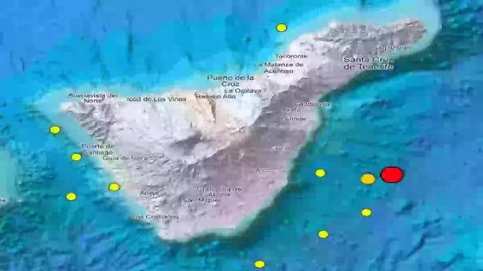 IGN aptiko zemes drebejima vandenyse prie Tenerifes krantu