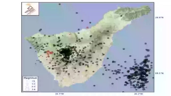 Tenerifes Santjago del Teides apylinkese uzfiksuotas seisminiu zemes drebejimu rojus