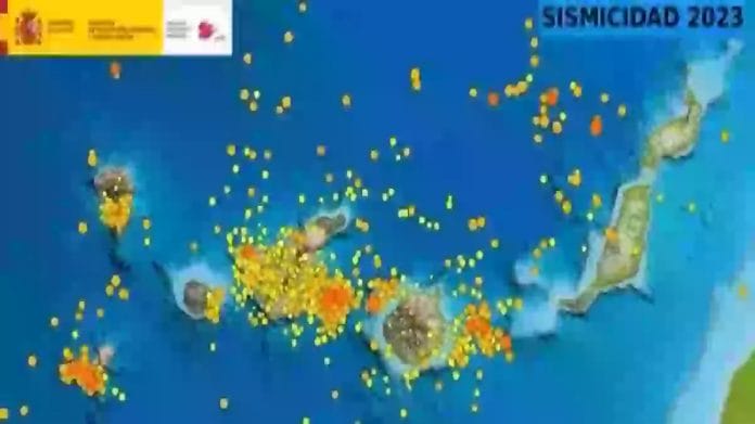 18 seismometru irengtu juros dugne tarp Gran Kanarijos ir Tenerifes