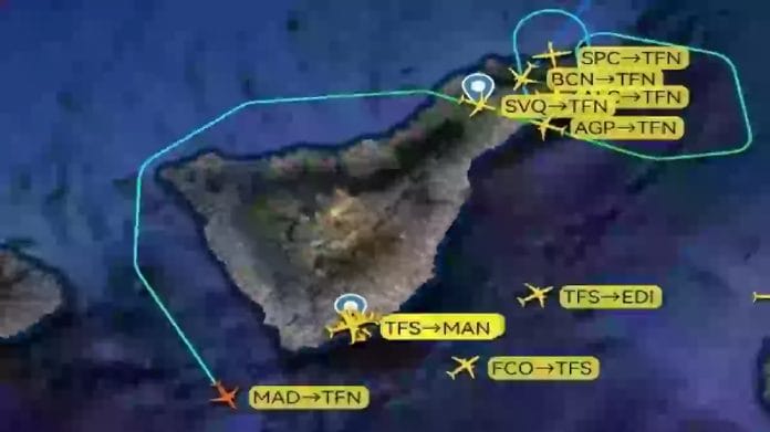 Del vejo ir ruko Tenerifes oro uoste keiciamos kryptys veluojama ir atsaukiami skrydziai